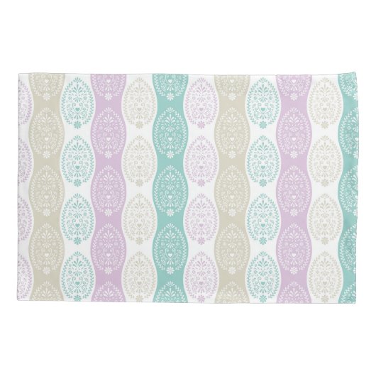 Pastel Oaster Egg Muster - Frühjahrsgestaltung Kissenbezug (Rückseite)