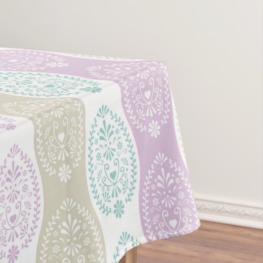 Pastel Oaster Egg Muster - Frühjahrsgestaltung Tischdecke (Beispiel)