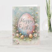 Pastel Oaster Eggs Segnung Karte (Vorderseite)