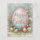 Pastel Oaster Eggs Segnung Postkarte (Vorderseite)
