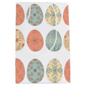 Pastel Oaster Geschenktasche mit Muster für Blumen Mittlere Geschenktüte (Vorderseite)