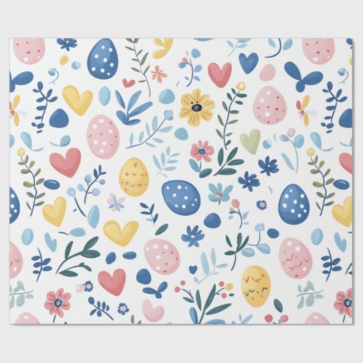 Pastel Oaster Large Print - 30" x 6' Roll Geschenkpapier (Flach)