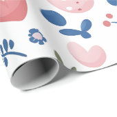 Pastel Oaster Large Print - 30" x 6' Roll Geschenkpapier (Rolleneckpunkt)