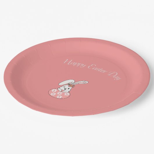 Pastel Oaster Paper Tellers - Personalisiert & fes Pappteller (Schrägansicht)