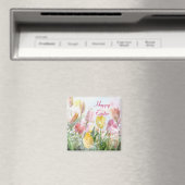 Pastel Oaster Tulips Magnet (In Situ (Geschirrspüler))