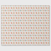 Pastel Oaster Wrapping Paper - Blumeneier weiß Geschenkpapier (Flach)