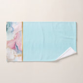 PASTEL OCEAN MARBLE GOLD BADEZIMMER TOWEL SET (Handtuch)