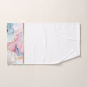 PASTEL OCEAN MARBLE GOLD WHITE BADEZIMMER TOWEL SE BADHANDTUCH SET (Handtuch)