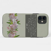 Pastel Olive Green Serene Scripting Delight Case (Rückseite (Horizontal))