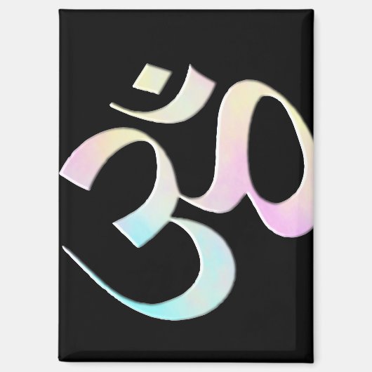 Pastel Om  Magnet (Vorderseite)
