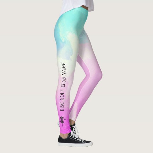 Pastel Ombre Disk aktive Leggings (Rechts)