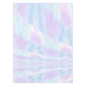 Pastel Ombre Gefärbte Krawatte Ripples Girl Tischdecke (Vorderseite)