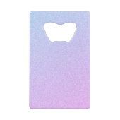 Pastel Ombre Glitzer Geldkarten Flaschenöffner (Vorderseite)
