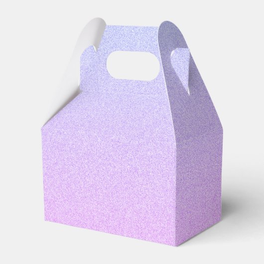 Pastel Ombre Glitzer Geschenkschachtel (Rückseite)
