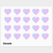 Pastel Ombre Glitzer Herz-Aufkleber (Blatt)