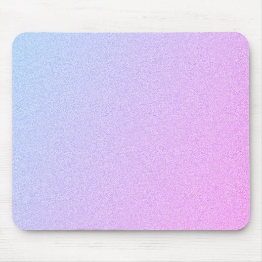 Pastel Ombre Glitzer Mousepad (Vorne)