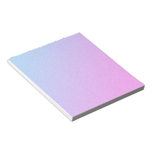 Pastel Ombre Glitzer Notizblock (angewinkelt)