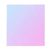 Pastel Ombre Glitzer Notizblock (Vorderseite)