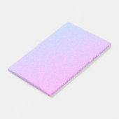 Pastel Ombre Glitzer Post-it Klebezettel (angewinkelt)