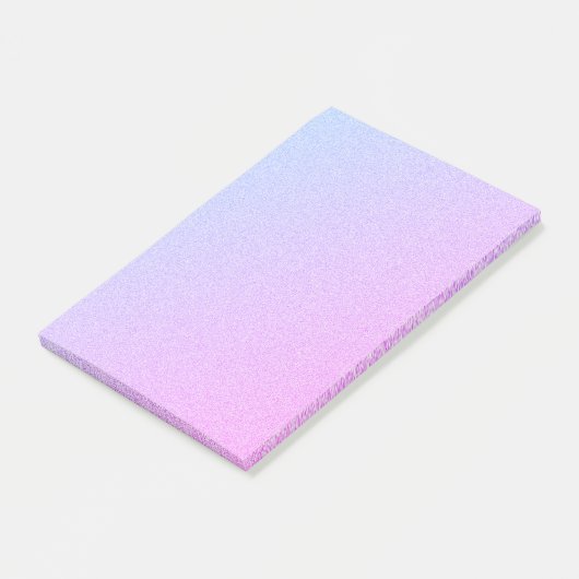 Pastel Ombre Glitzer Post-it Klebezettel (angewinkelt)
