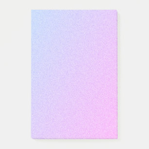 Pastel Ombre Glitzer Post-it Klebezettel
