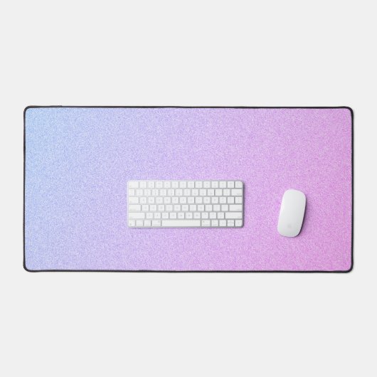 Pastel Ombre Glitzer Schreibtischunterlage (Tastatur & Maus)