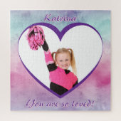 Pastel Ombre Heart Photo You Are So Loved Puzzle (Vertikal)