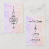 *~* Pastel Ombre Marble Reiki Healing Nirvana Visitenkarte (Vorne/Hinten)