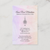 *~* Pastel Ombre Marble Reiki Healing Nirvana Visitenkarte (Rückseite)