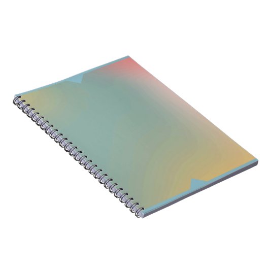 Pastel Ombre Notebook Soft Gradient Journal Front Notizblock (Rechte Seite)