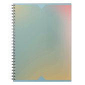 Pastel Ombre Notebook Soft Gradient Journal Front Notizblock (Vorderseite)