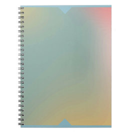 Pastel Ombre Notebook Soft Gradient Journal Front Notizblock