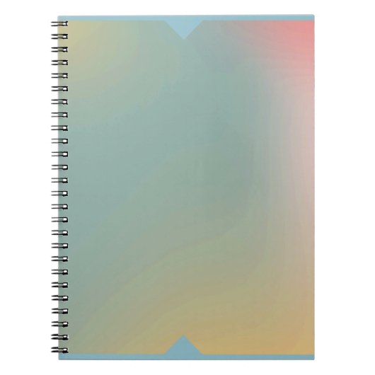 Pastel Ombre Notebook Soft Gradient Journal Front Notizblock (Vorderseite)