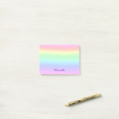 Pastel Ombre Rainbow Post-It Notes Klebezettel (Auf Schreibtisch)