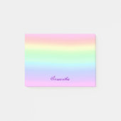 Pastel Ombre Rainbow Post-It Notes Post-it Klebezettel (Vorderseite)