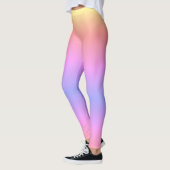 Pastel Ombré Regenbogen Pink Gelb Lila Leggings (Links)