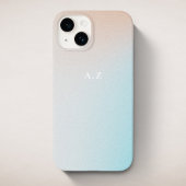Pastel Ombre Sky Personalisiert Initial Monogram Case-Mate iPhone Hülle