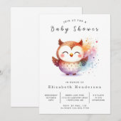 Pastel Online-Euulendusche Einladung (Vorne/Hinten)