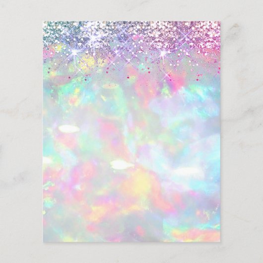 Pastel opal Glitzer IMITATE Holograph Flyer (Hinten)