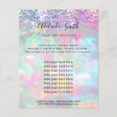 Pastel opal Glitzer IMITATE Holograph Flyer (Vorne)