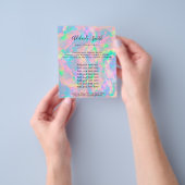Pastel opal IMITATE Holograph Flyer (Gruppe)