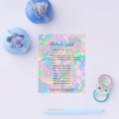 Pastel opal IMITATE Holograph Flyer (Einzeln)