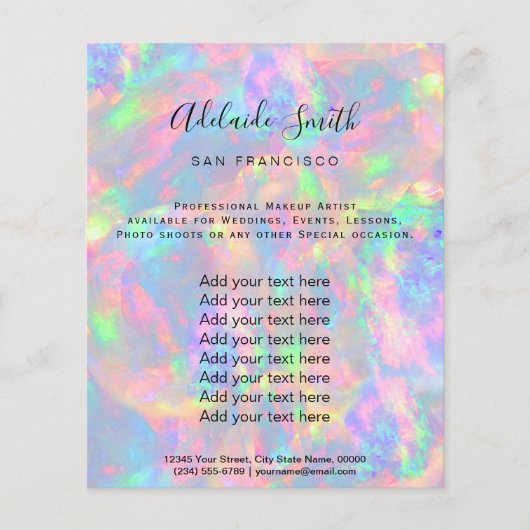 Pastel opal IMITATE Holograph Flyer (Vorne)