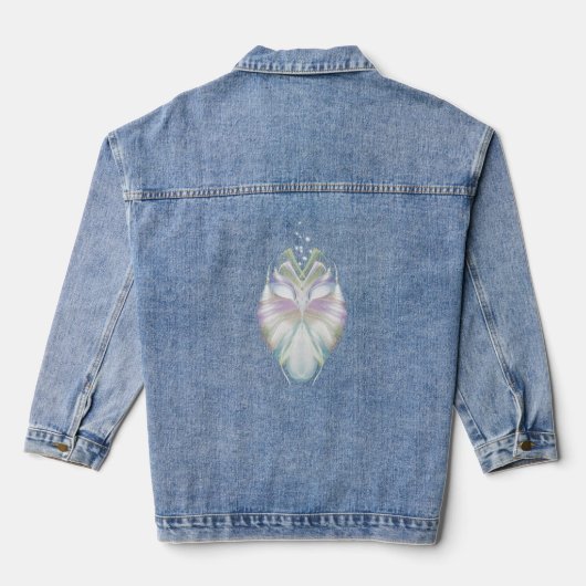 Pastel Oracle Owl Jeansjacke (Rückseite)