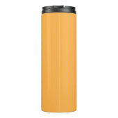 Pastel Orange Black Elegant Minimal kundenspezifis Thermosbecher (Rückseite)