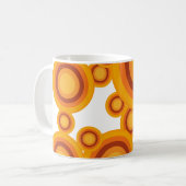 pastel orange circle kaffeetasse (Vorderseite Links)