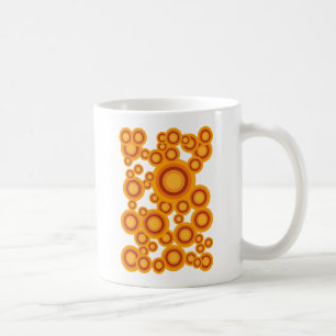 pastel orange circle kaffeetasse