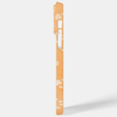 PASTEL ORANGE DOG PAWS Case-Mate iPhone HÜLLE (Rückseite / Links)