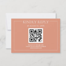 Pastel Orange Elegante Moderne Hochzeit