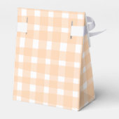 Pastel Orange Gingham Geschenkschachtel (Rückseite)
